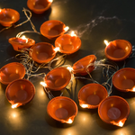 Warm White Diya String Lights – Decorative LED Fairy Lights for Festivals & Home Decor