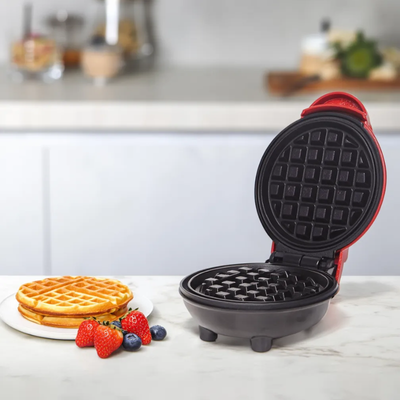 Mini Waffle Maker – Portable Electric Non-Stick Waffle Machine for Home & Breakfast