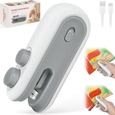 Mini Portable Sealing & Cutting Machine – Electric Heat Sealer for Food Bags & Packaging