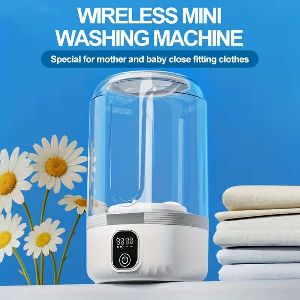 Attractive Mini Washing Machine – Portable Electric Washer for Underwear, Socks & Small Clothes