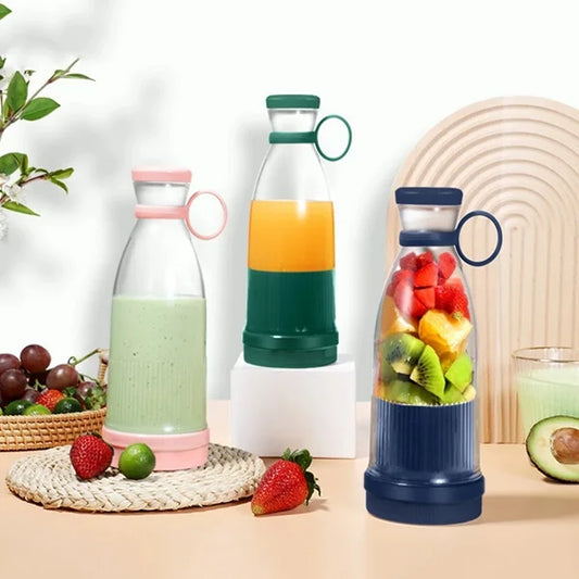 420ml Portable Mini Electric Juicer – USB Rechargeable Blender for Fresh Juice On-the-Go