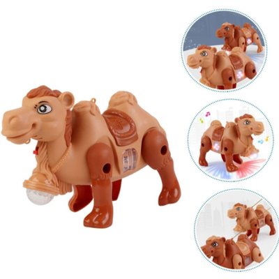 Musical Light-Up Camel Toy – Battery-Operated Walking Animal Toy for Kids