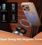 Magnetic Phones Holder, Magnetic Car Phone Mount, Hands-Free Suction Cup Phones Holder for Car/Gym/Mirror/Shower, Car Mount Compatible All Mobile