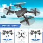 Drone with 4K Camera Foldable 1080P HD — FPV Live Video, Smart Gestures, Altitude Hold & 3D Flips