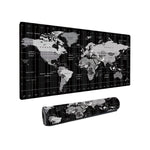 Dyazo Large World Map Desk Mat – Anti-Slip Extended Mouse Pad (800×300×3mm)