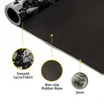 Dyazo Large World Map Desk Mat – Anti-Slip Extended Mouse Pad (800×300×3mm)
