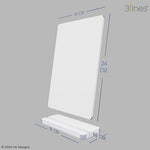 Acrylic LED Writing Board with USB Stand – Reusable Glowing Notice Board with 2 Chalk Markers