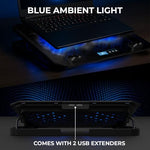Frost Plus Laptop Cooling Pad – Dual Fan, LCD Display, Adjustable Stand (Up to 15.6