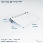 Daily Slate Acrylic Writing Board – Dry Erase Desk Planner with Phone & Marker Holder (Large)