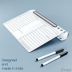 Daily Slate Acrylic Writing Board – Dry Erase Desk Planner with Phone & Marker Holder (Large)